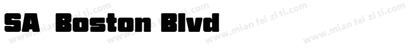SA-Boston Blvd字体转换